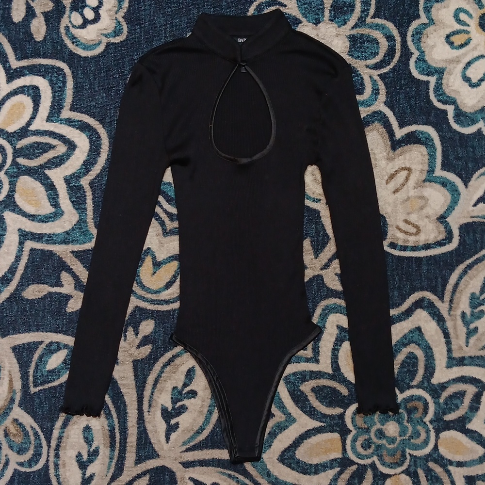 Bardot Black Long Sleeve Bodysuit